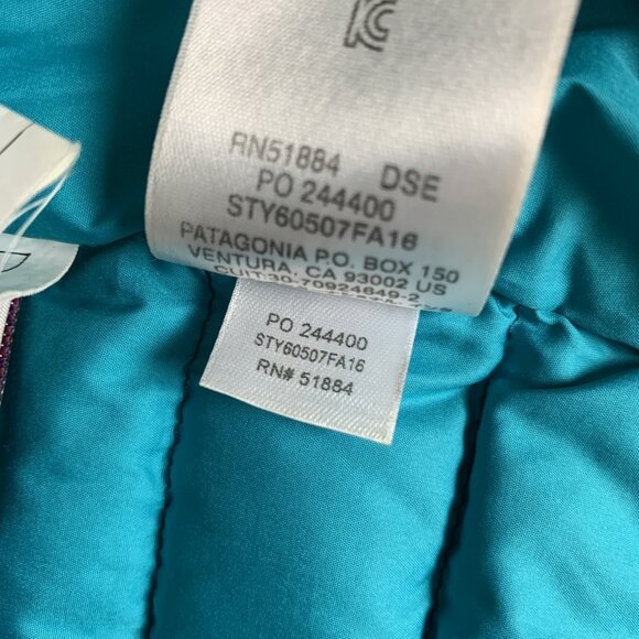 Patagonia Toddler 4T Down Sweater Puffer Vest Teal Zip Pockets Insulated - Picture 9 of 15